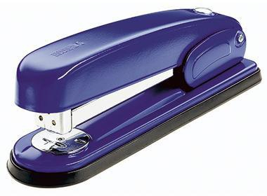 NOVUS Heftgerät B 6 24/6 26/6 fest/lösbar/nageln 30 Bl. (80 g/m²) inkl. Antiblockiersystem für Heftklammern Metall blau