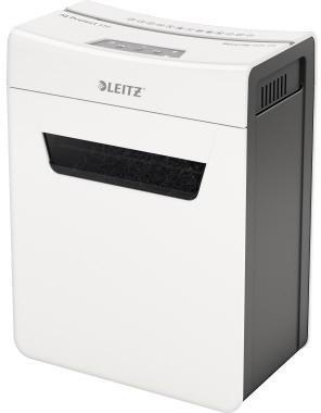 Leitz Aktenvernichter IQ 4M Protect Premium P-5 Papier Heftklammern Büroklammern Partikelschnitt weiß