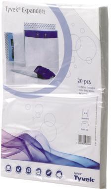 Tyvek Faltentasche ® DIN C4 229 x 324 mm (B x H) ohne Fenster 55g/m² mit Haftklebung ® weiß 20 St./Pack.