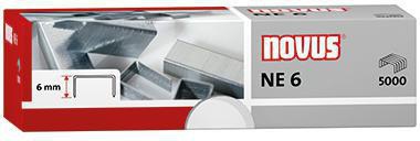 NOVUS Heftklammer NE6 SUPER Elektrohefter Stahl verzinkt 5.000 St./Pack.