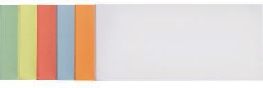 FRANKEN Moderationskarte 20,5 x 9,5 cm (B x H) 130g/m² Altpapier 100 % recycelt farbig sortiert 250 St./Pack.