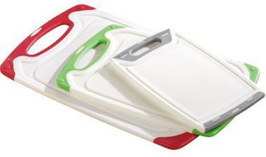 Esmeyer Schneidebrett ® Star je 1 Brett 25,5 x 14,7 cm (B x L) 31,6 x 19,6 cm (B x L) 40 x 23,5 cm (B x L) Kunststoff weiß 3 St./Pack.