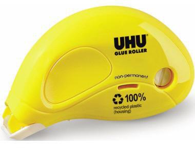 UHU Kleberoller ® Glue non permanent 6,5 mm x 8,5 m (B x L) nicht nachfüllbar gelb
