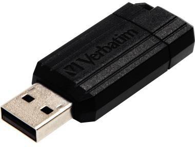 Verbatim USB-Stick PinStripe USB 2.0 64Gbyte schwarz