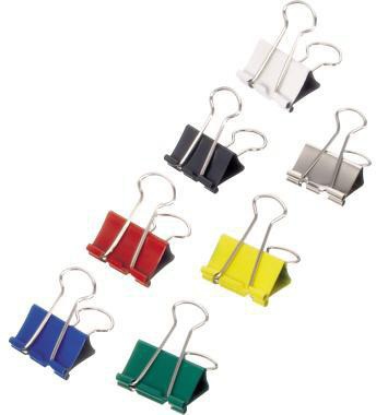 MAUL Foldbackklemmer y® 15mm 5mm Stahl farbig sortiert 12 St./Pack.