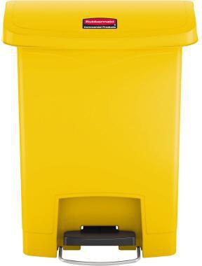 Rubbermaid Tretabfalleimer SLIM JIM® STEP-ON 28,91 x 53,64 x 44,75 cm (B x H x T) 30l Kunststoff gelb