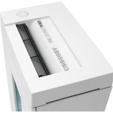IDEAL Aktenvernichter 2265 P-2 Papier Heftklammern Büroklammern Kreditkarten Streifenschnitt 13 Bl. (70 g/m²) cool grey