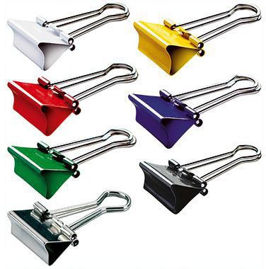 MAUL Foldbackklemmer y® 13mm 4mm Stahl farbig sortiert 12 St./Pack.