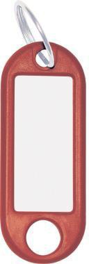 WEDO Schlüsselanhänger ® 52 x 21 x 3 mm (B x H x T) Ring Kunststoff rot 100 St./Pack.
