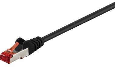 Goobay Netzwerkkabel ® CAT 6 RJ45-Stecker/RJ45-Stecker 5m geschirmt schwarz