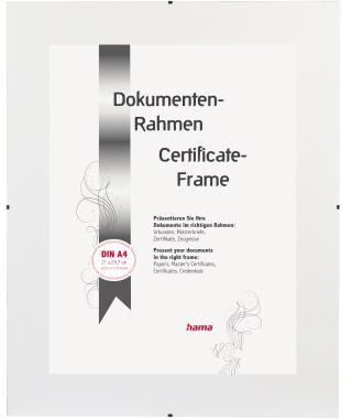 Hama Bilderrahmen Clip-Fix 21 x 29,7 cm (B x H) 15 x 21 cm (B x H) Reflexglas transparent