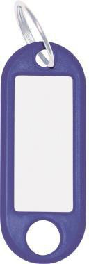 WEDO Schlüsselanhänger ® 52 x 21 x 3 mm (B x H x T) Ring Kunststoff blau 100 St./Pack.