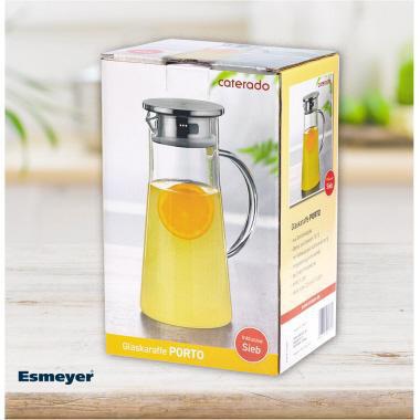 Esmeyer Filterkaraffe ® PORTO 1l Borosilikatglas transparent