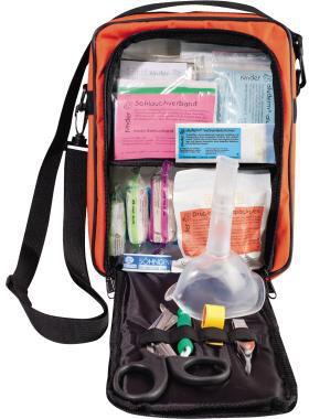 SÖHNGEN Erste Hilfe Tasche ® SCOUT SCHULAUSFLUG ca. 22,5 x 31 x 7 cm (B x H x T) Reißverschluss Nylon orange/schwarz