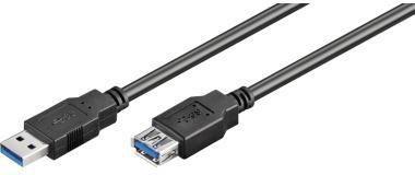 Goobay USB-Kabel ® SuperSpeed 3m schwarz ® SuperSpeed 3m schwarz