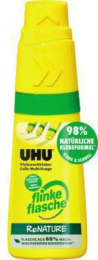 UHU Alleskleber ® flinke Flasche ReNATURE auswaschbar nachfüllbar 40g