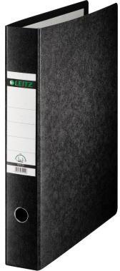 Leitz Ordner 80mm DIN A3 Werkstoff: Hartpappe recycelt Material der Kaschierung außen: Papier Material der Kaschierung innen: Papier schwarz