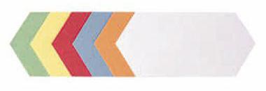 FRANKEN Moderationskarte 20,5 x 9,5 cm (B x H) 130g/m² Altpapier 100 % recycelt farbig sortiert 500 St./Pack.