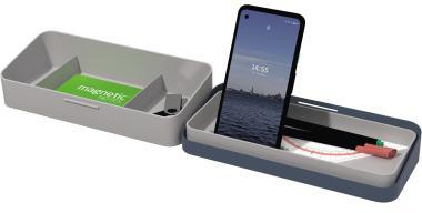 helit Tischorganizer the companion 22,5 x 5,6 x 10 cm (B x H x T) nicht gefüllt Kunststoff recycelt blau/grau