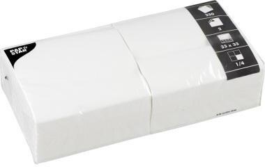 PAPSTAR Serviette 33 x 33 cm (B x L) weiß 250 St./Pack.