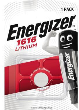 Energizer Knopfzelle ® Lithium CR1616 3V 60 mAh ® Lithium CR1616 3V 60 mAh