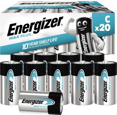 Energizer Batterie ® Max PlusT C/Baby LR14 Alkaline 1,5V 20 St./Pack.