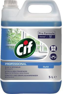 CIF Glasreiniger Professional biologisch abbaubar 7,5 Kunststoff 5l