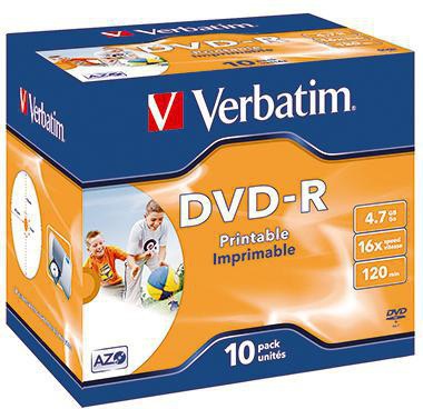 Verbatim DVD-R 120min 4,7Gbyte 16x 10 St./Pack.