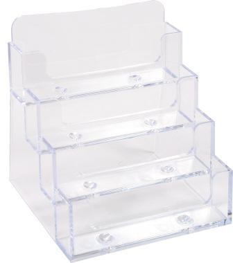 EXACOMPTA Visitenkartenständer Office 94 x 85 mm (B x H) nicht gefüllt Polystyrol kristall