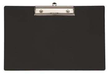 MAUL Klemmbrett 32 x 23 cm (B x H) DIN A4 quer Karton Folienüberzug schwarz