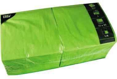 PAPSTAR Serviette 33 x 33 cm (B x L) limonengrün 250 St./Pack.