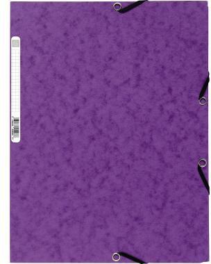 EXACOMPTA Sammelmappe DIN A4 400g/m² Colorspankarton violett