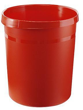 HAN Papierkorb GRIP 31,2 x 35 cm (D. x H) 18l Polypropylen Farbe: rot 1 Sortierfach