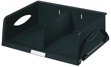 Leitz Briefablage Sorty DIN A4 quer DIN C4 quer Überbreite Polystyrol Farbe: schwarz