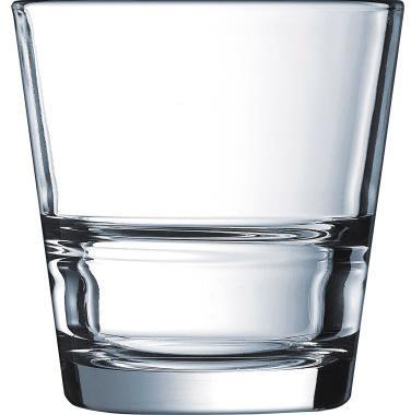 Arcoroc Trinkglas STACK UP 8,52 x 9,2 cm (D. x H) 260ml Glas glasklar 6 St./Pack.