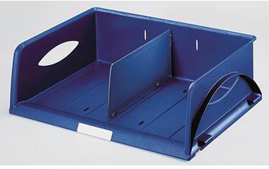 Leitz Briefablage Sorty DIN A4 quer DIN C4 quer Überbreite Polystyrol Farbe: blau
