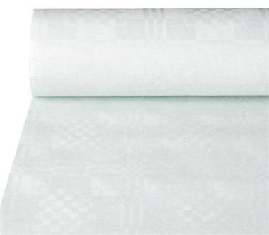 PAPSTAR Tischtuchrolle Damast 1 x 50 m (B x L) 40g/m² Papier 100 % recycelt weiß