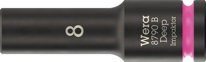 Wera Steckschlüsseleinsatz 8790 B Impaktor Deep 3/8 ″ 8 mm Länge 63 mm