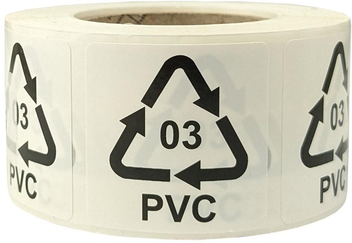 TransPak Etiketten f.Italien Maße 35x35mm Haftfolie weiß selbstklebend Aufdruck 03 PVC