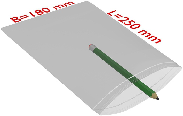 TransPak Druckverschlussbeutel Maße 180x250mm Stärke 90µ PE transparent
