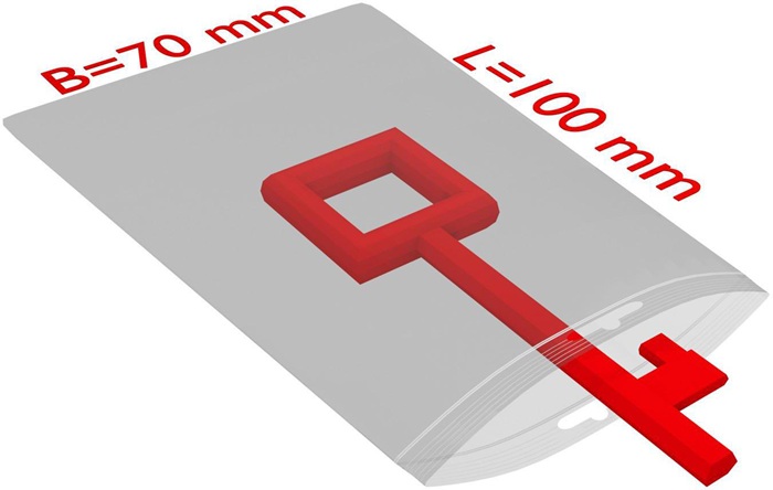 TransPak Druckverschlussbeutel m.Eurolochung Maße 70x100mm Stärke 50µ PE transparent