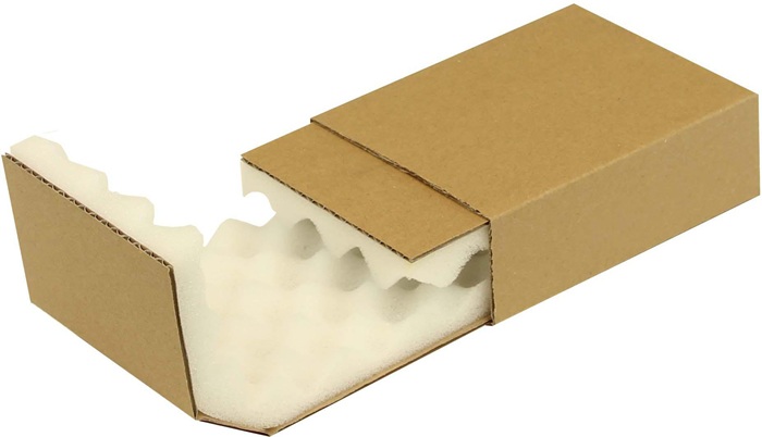 TransPak Noppenschaumverpackung Maße 140x100x40mm Schaumhöhe 20mm braun braun