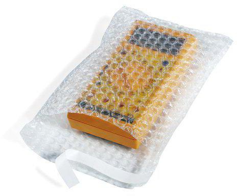 TransPak Luftpolsterbeutel Maße 400x400+50mm Stärke 70µ Transparent SK-Verschlusslasche /Krt.