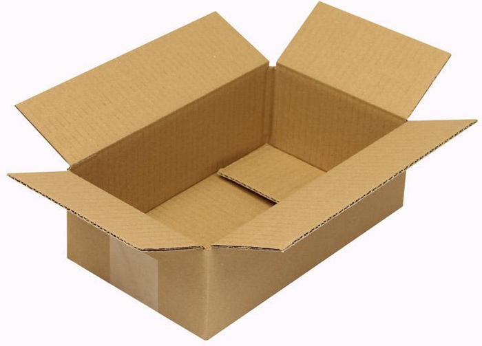TransPak Faltkarton 1-wellig Höhenrillung Maße 240x140x75mm Qualität 1.20 B braun braun
