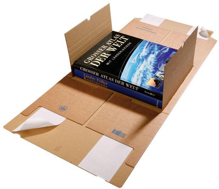 TransPak Medienverpackung Gigafix Maße 230x165x20-80mm braun SK-Verschluss passend für B5