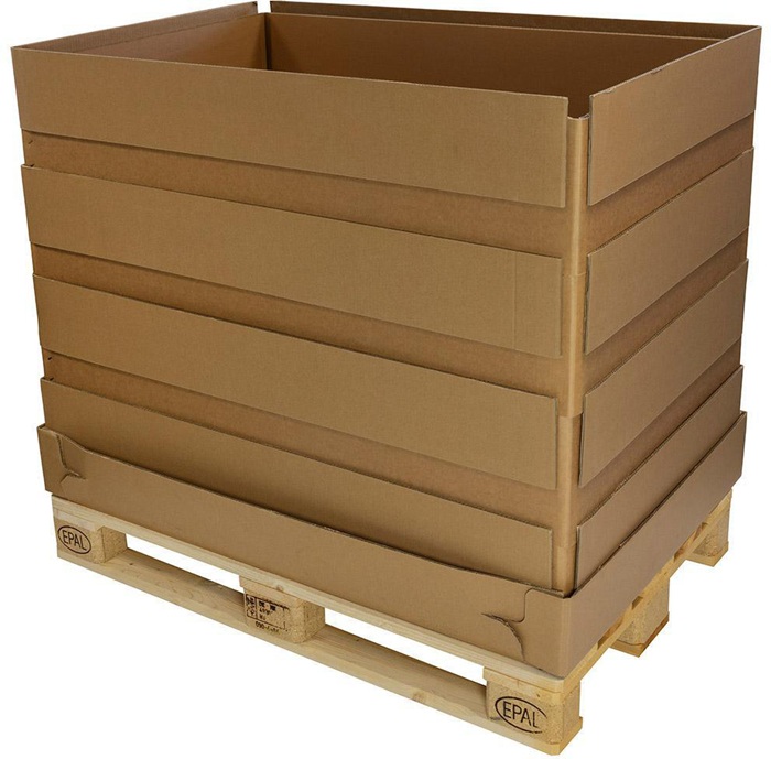 TransPak Aufsatzrahmen 5-wellig Maße 1179x779x225mm Qualität 2.96 BAA + 2.70 BC braun