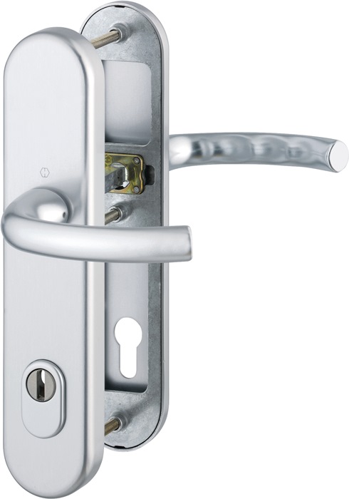 HOPPE Schutzgarnitur Tôkyô 1710/3332ZA/3410 Aluminium F1 92 mm 66-71 mm