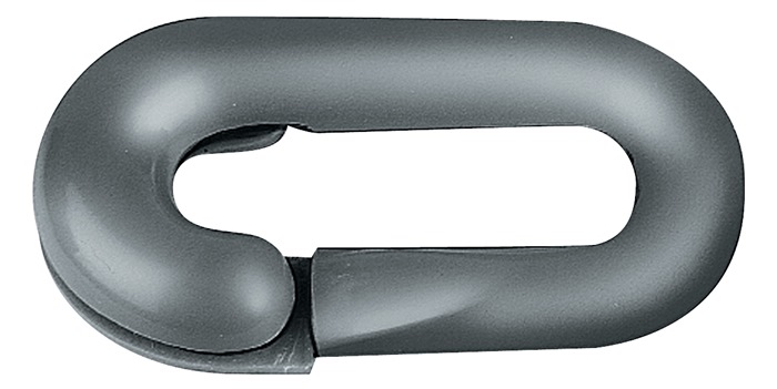 Rodo Notglied Kunststoff schwarz 6 mm für Absperrketten