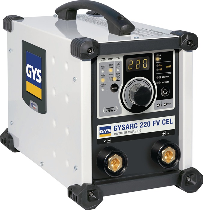 GYS Elektrodenschweißgerät ARC 220 FV CEL mit Zubehör 10-220 A