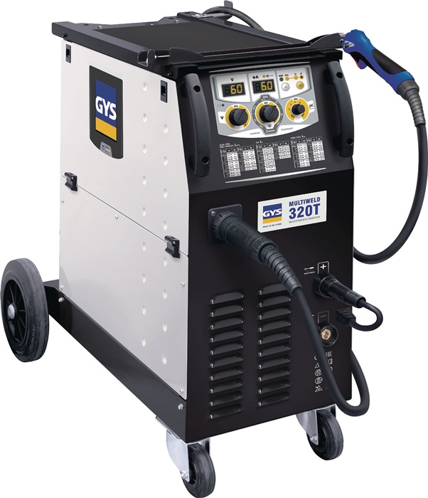 GYS MIG/MAG-Schweißanlage MULTIWELD 320T mit Zubehör 40-320 A gasgekühlt